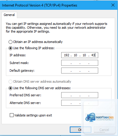 cách đổi địa chỉ IP