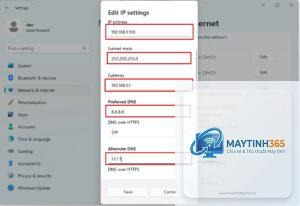 cách đổi địa chỉ ip windows 11