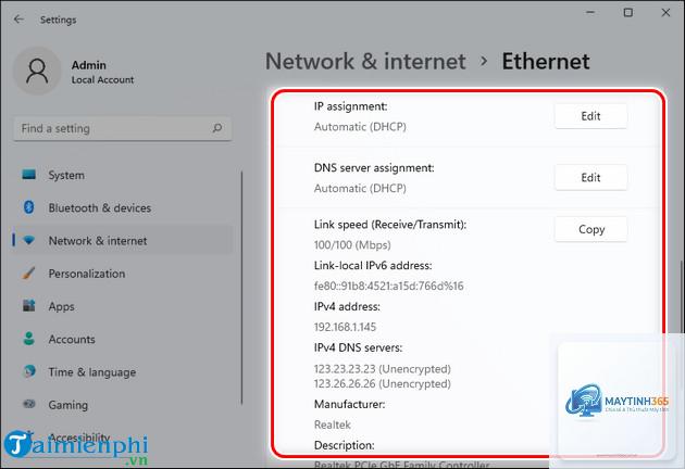 cách đổi địa chỉ ip windows 11 - Hình 5