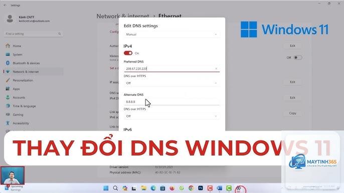 cách đổi dns google windows 11 - Hình 4