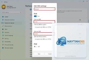 cách đổi dns windows 11