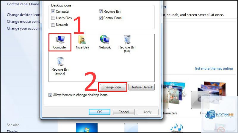 cách đổi icon desktop