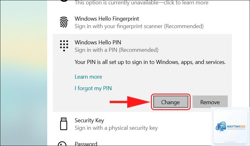cách đổi mã pin windows hello - Hình 3