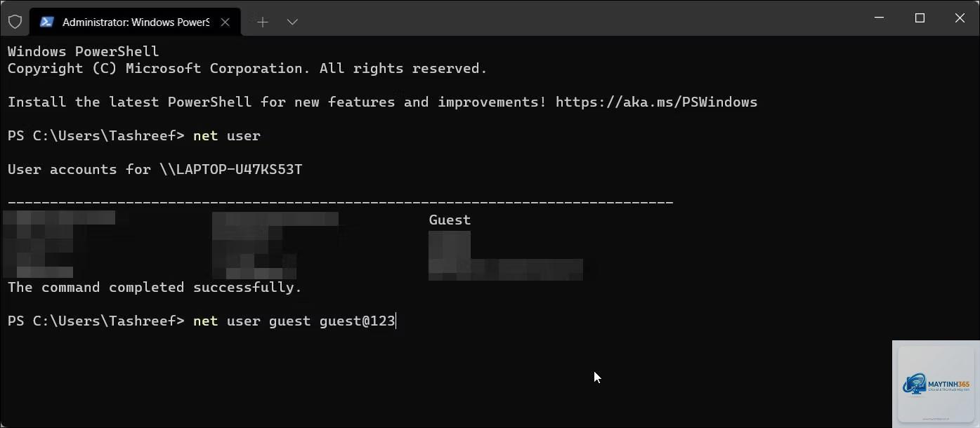 cách đổi mật khẩu user bằng powershell - Hình 3
