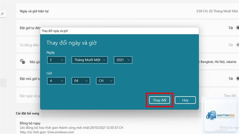 cách đổi múi giờ windows 11