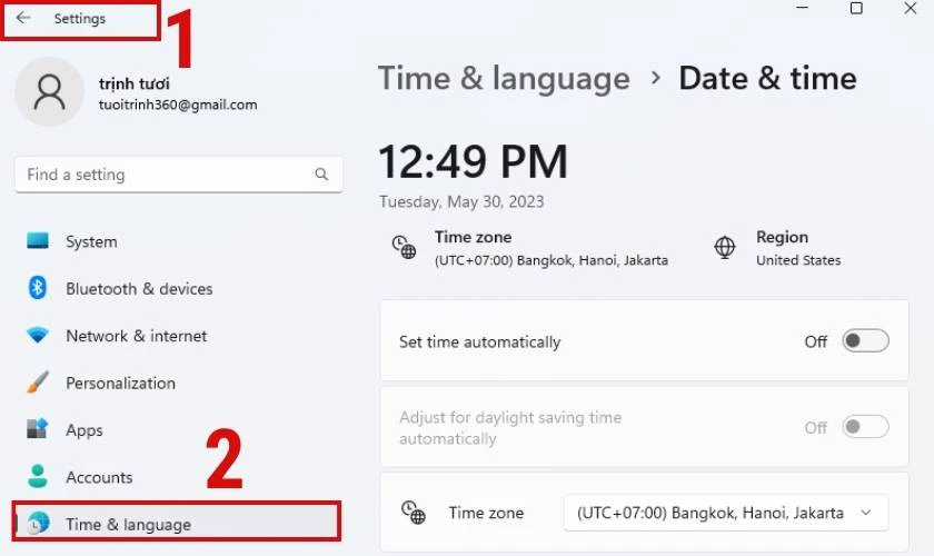 cách đổi múi giờ windows 11 - Hình 3