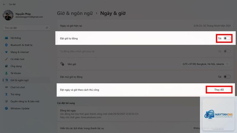 cách đổi múi giờ windows 11 - Hình 5