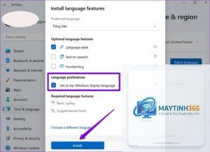 cách đổi ngôn ngữ windows 11