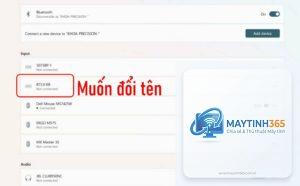 cách đổi tên bluetooth windows 11