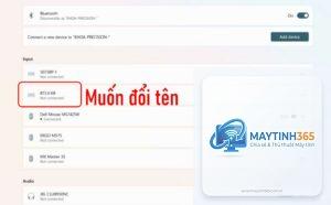 cách đổi tên bluetooth windows 11