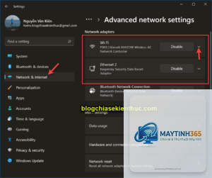 cách đổi tên network adapter