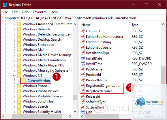 cách đổi tên registry key - Hình 2
