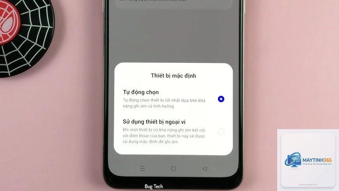 cách đổi thiết bị ghi âm