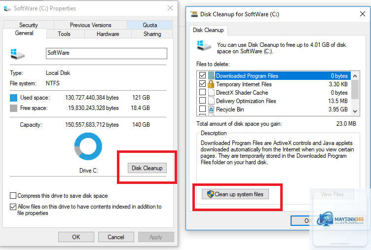 cách dọn rác windows 10