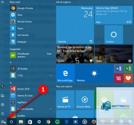 cách đồng bộ giao diện start menu
