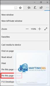 cách ghim chrome vào start menu