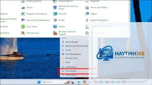 cách ghim control panel vào taskbar