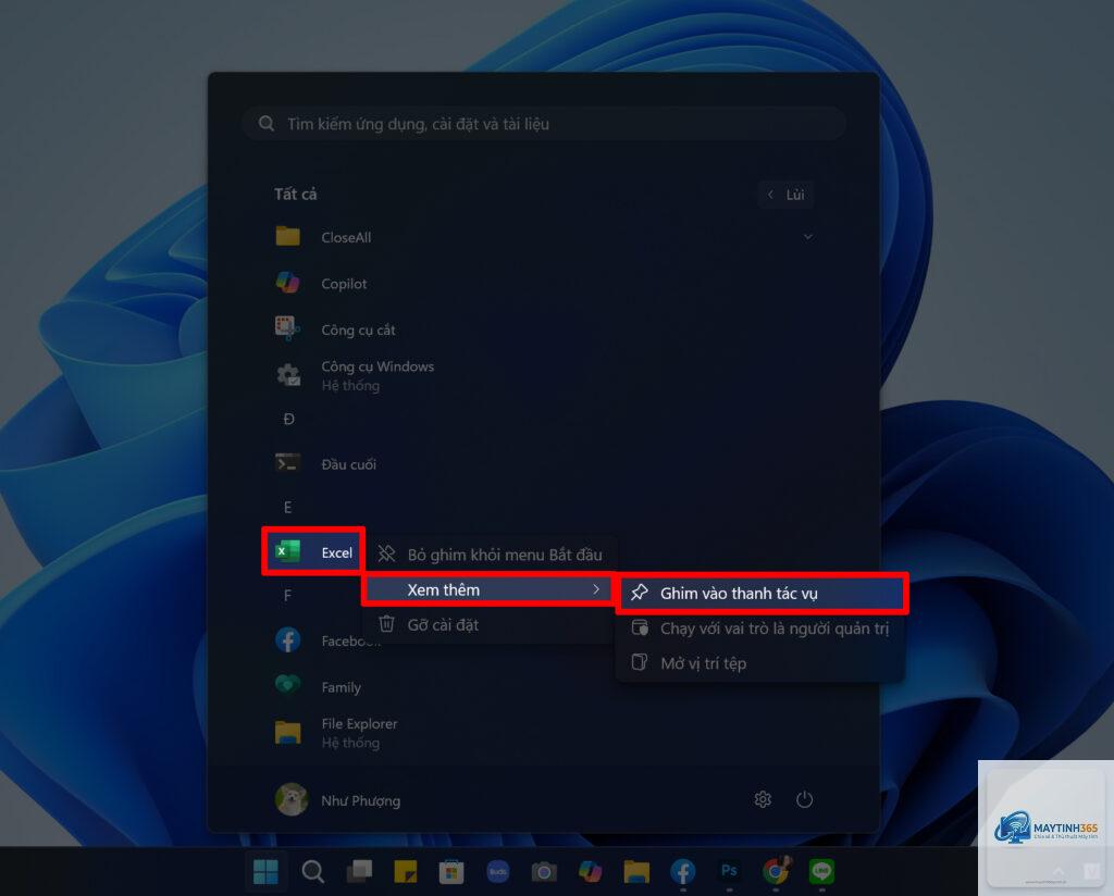 cách ghim copilot vào taskbar