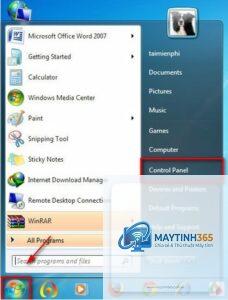cách ghim disk management vào start menu
