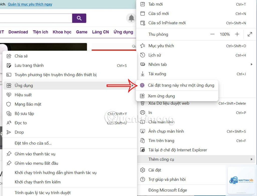 cách ghim edge vào taskbar