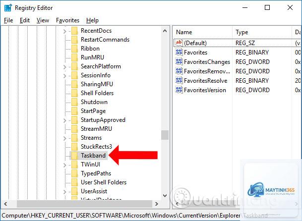 cách ghim registry editor vào taskbar - Hình 3