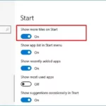 cách ghim settings vào start menu