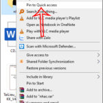 cách ghim thư mục vào quick access