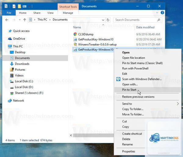 cách ghim word vào start menu - Hình 3