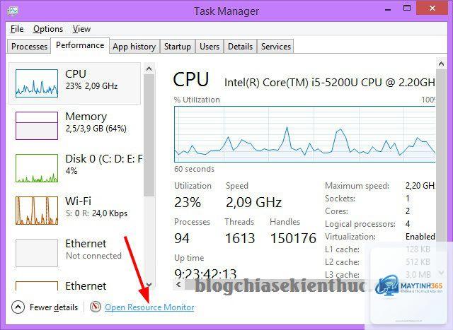 cách giám sát tài nguyên windows