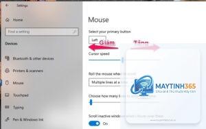 cách giảm tốc độ chuột windows 11