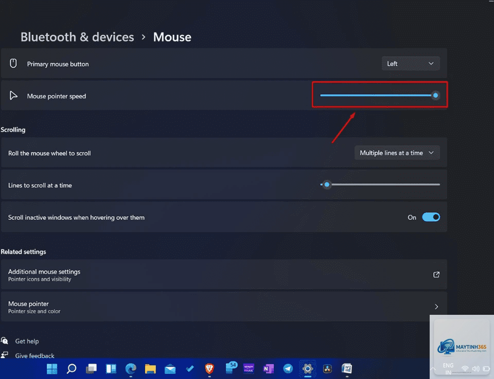 cách giảm tốc độ chuột windows 11 - Hình 4