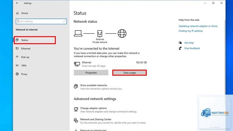 cách giới hạn dữ liệu internet