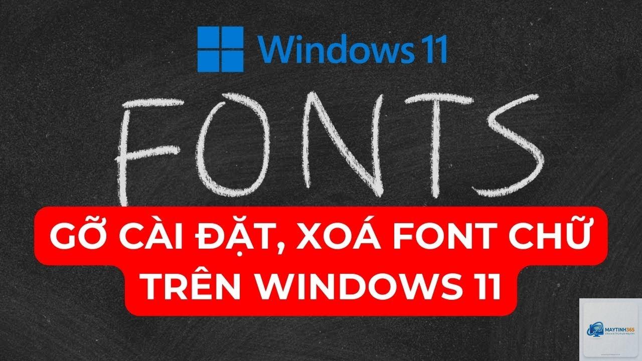 cách gỡ font windows 11 - Hình 5