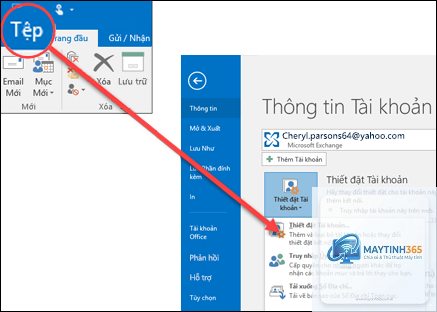 cách gỡ outlook