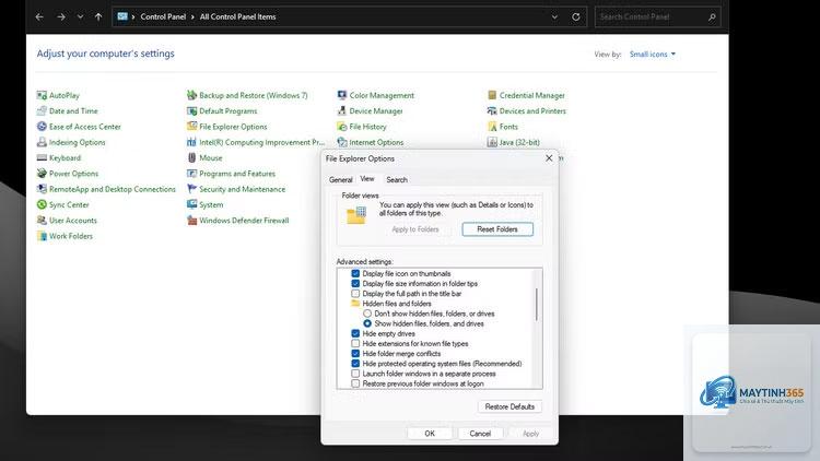 cách hiện đuôi file bằng registry