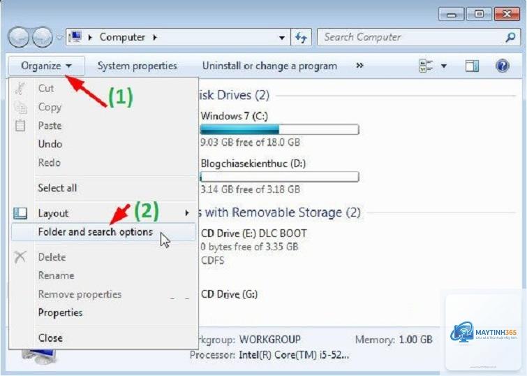 cách hiện đuôi file