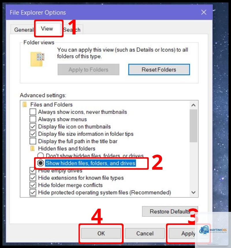 cách hiện file ẩn - Hình 4