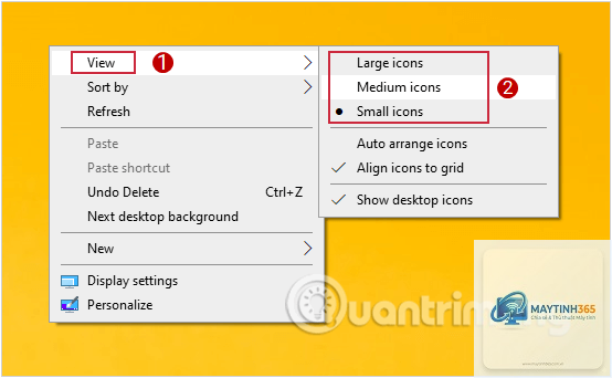 cách hiển thị file dạng biểu tượng lớn