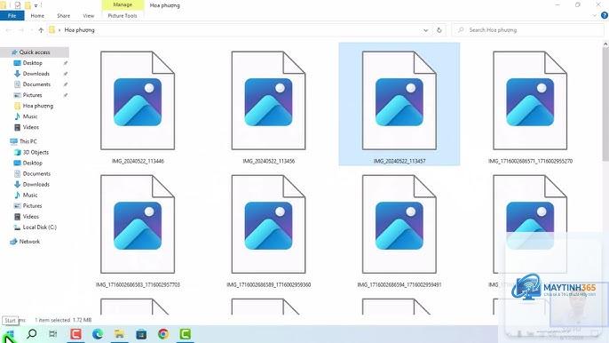 cách hiển thị file dạng biểu tượng nhỏ