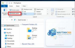 cách hiển thị file dạng chi tiết