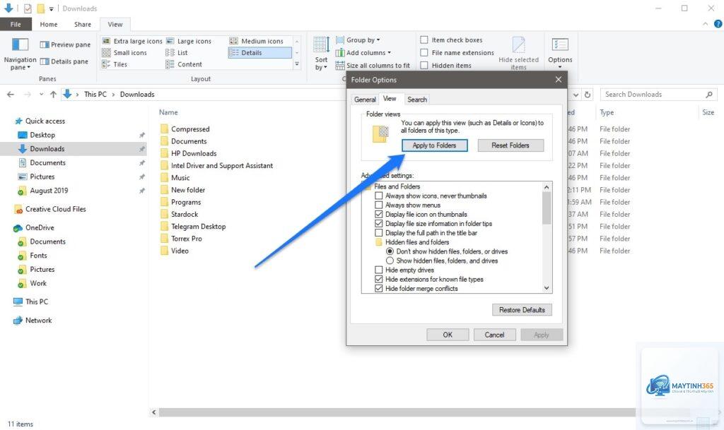 cách hiển thị file dạng danh sách
