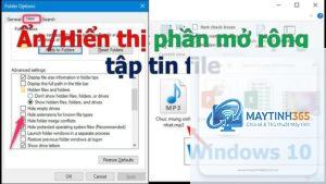 cách hiển thị phần mở rộng tập tin