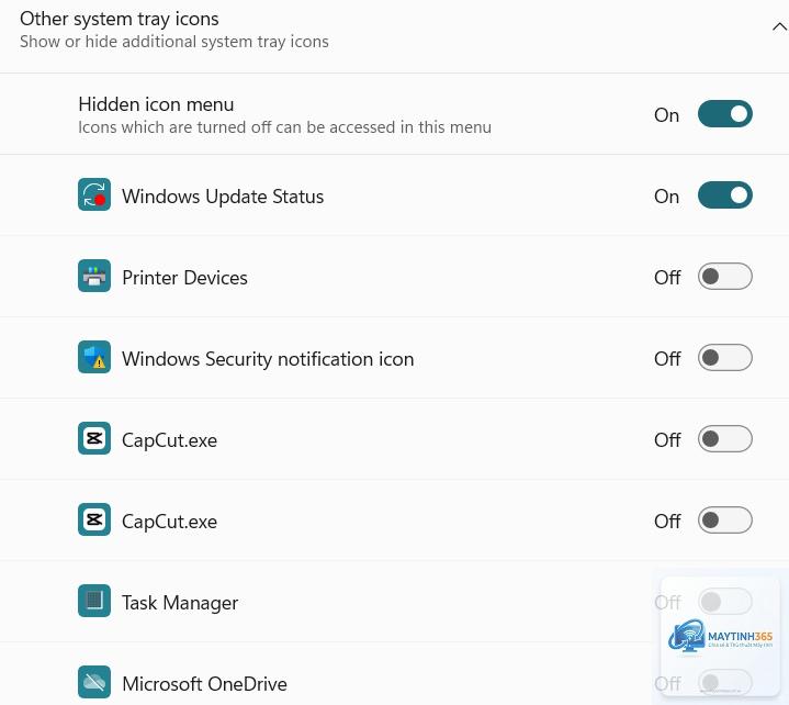 cách hiển thị tất cả icon khay hệ thống - Hình 3