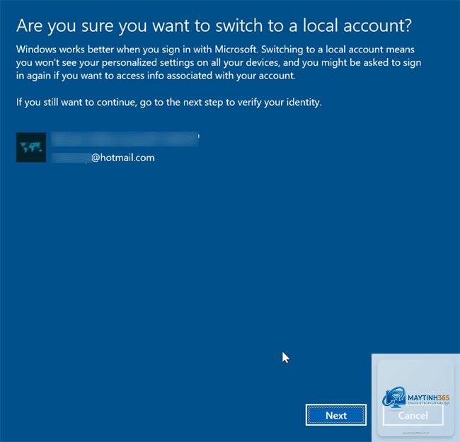cách hủy liên kết microsoft account