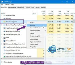 cách khởi động file explorer cùng windows