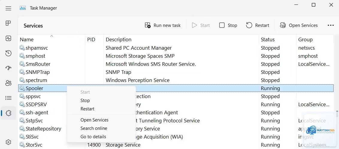 cách khởi động service từ task manager - Hình 2