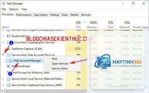 cách khởi động service từ task manager