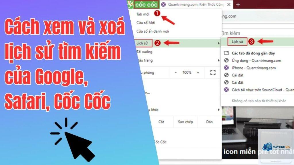cách kiểm soát search history