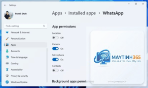 cách kiểm soát ứng dụng windows
