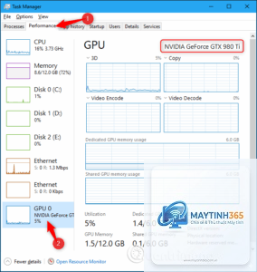 cách kiểm tra hiệu suất gpu